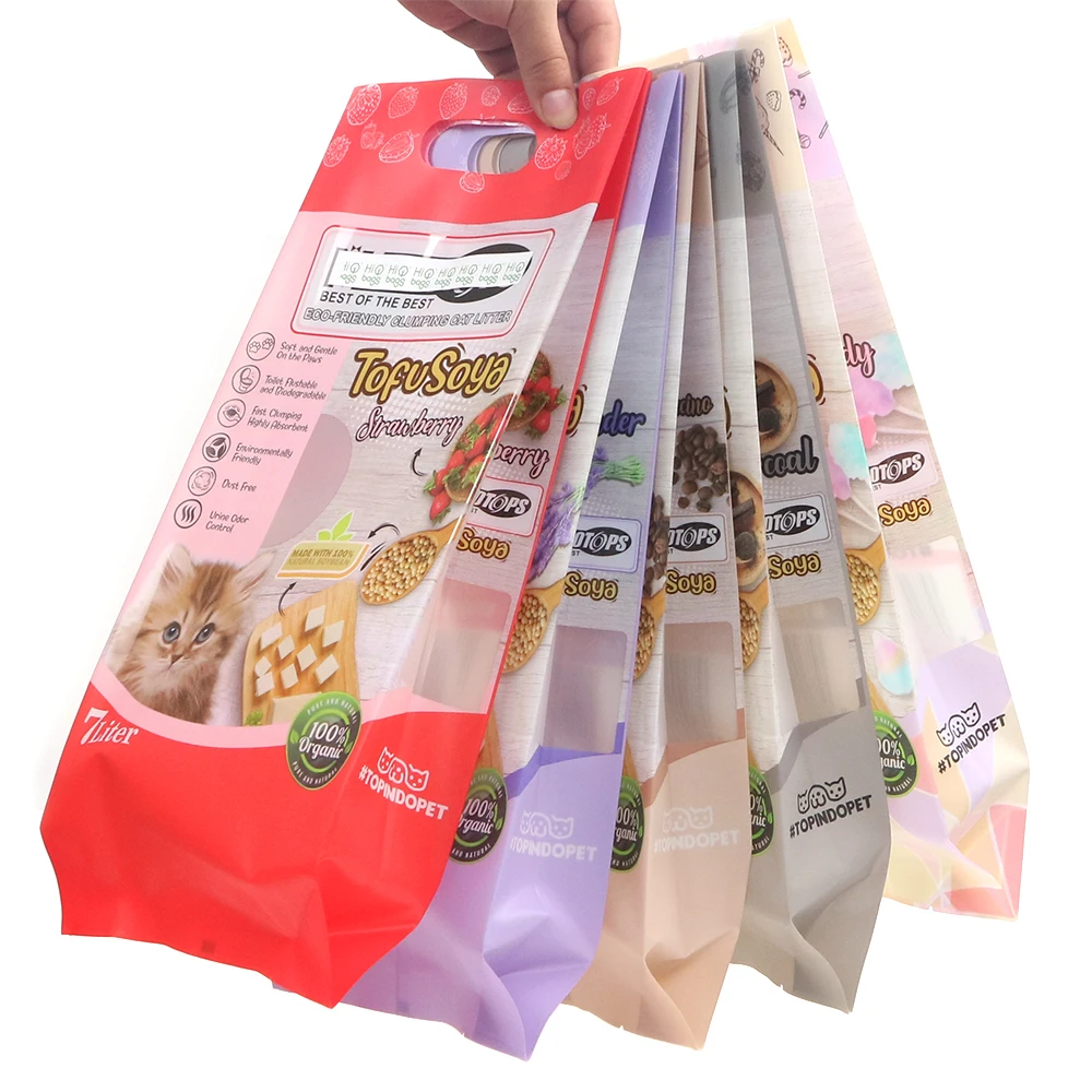 Custom Printed Waterproof Wholesale Flat Bottom Pouch China Pet