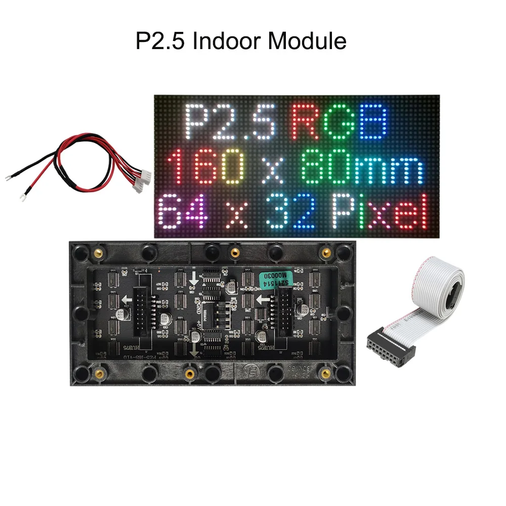 Indoor SMD LED Screen Module P2.5 - Full Color 64x32 Pixel
