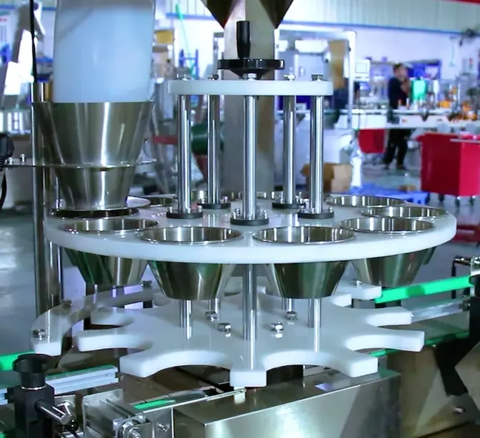 Turntable Type Granule Feeding Filling Machine Production Line Nut and Soybean Pellet Feeder