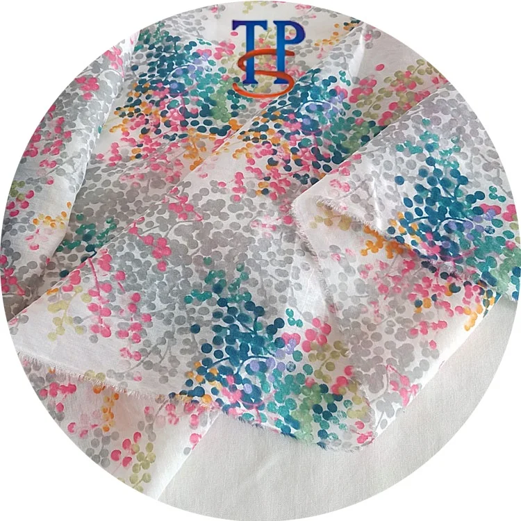 
Настраиваемая креативная хлопчатобумажная ткань 9 мм с принтом в горошек 