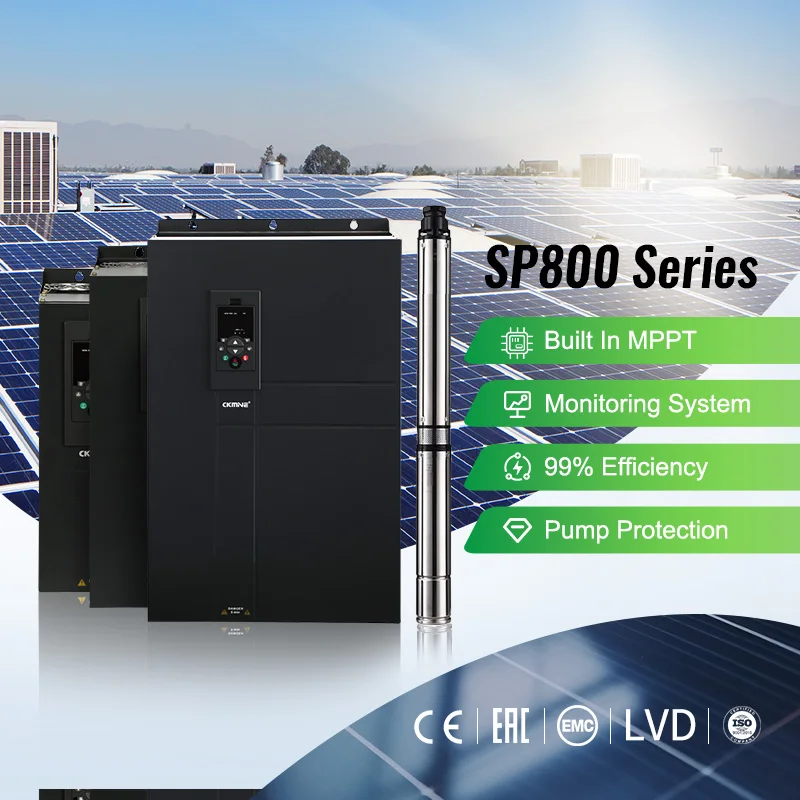 CKMINE 45kW 55kW 75kW 90kW 110kW Solar Pump Inverter 3 Phase 380V Off Grid MPPT DC to AC VFD Drive for Irrigation
