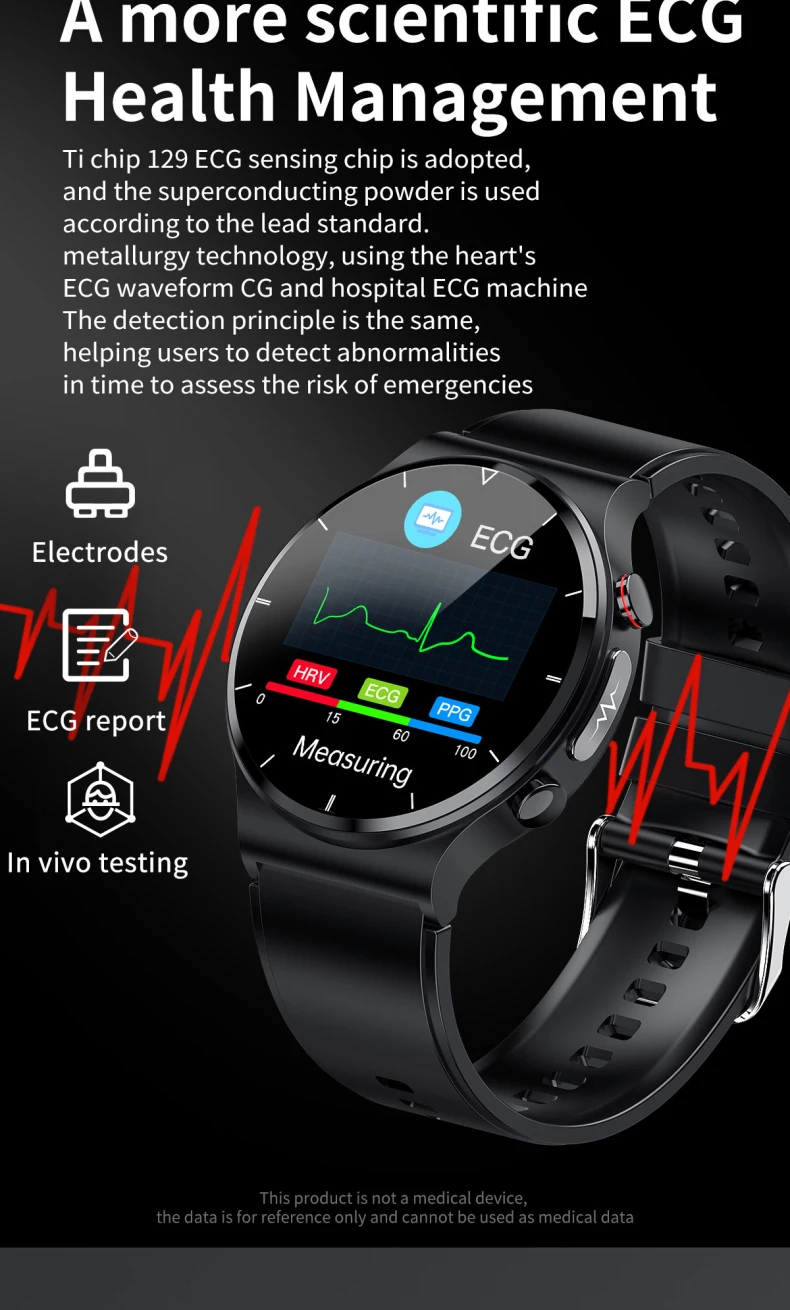 2022 OEM Smart Watches E88 Body Temperature Monitor Smart Watch ECG PPG (9).jpg