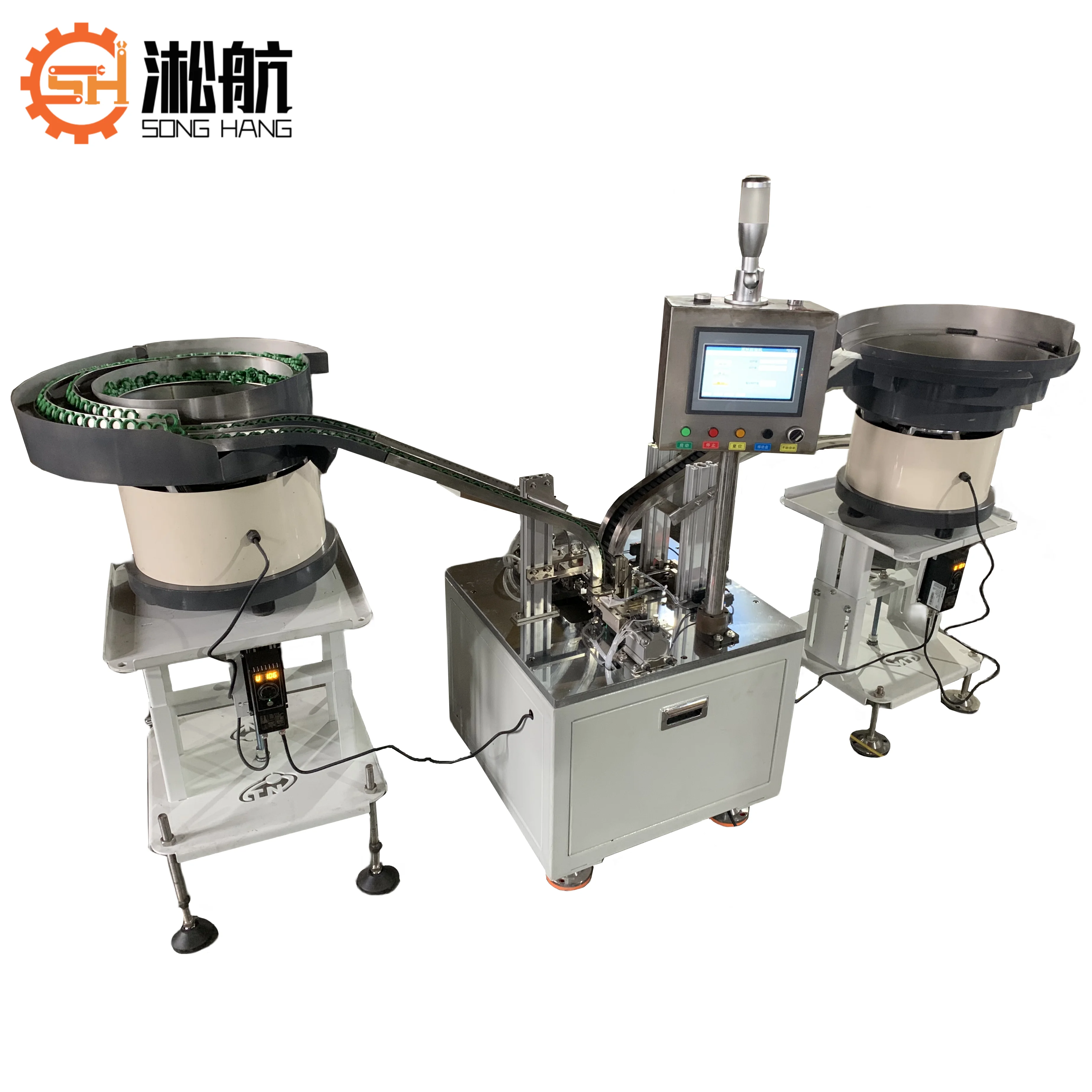 High Precision Double O-Ring Automatic Assembly Machine With Multi-function Vibratory Feeder