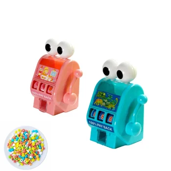 Huiye Machine Candy Toys Cartoon Filling Container Sugar Toy Kids Mini Flavor Cute Eye Shape Simulation Playing House Candy Toys