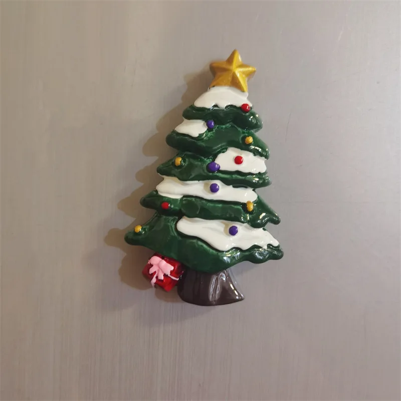 New Year Christmas old man first refrigerator sticker cross-border gift creative magnetic sticker three-dimensional window details