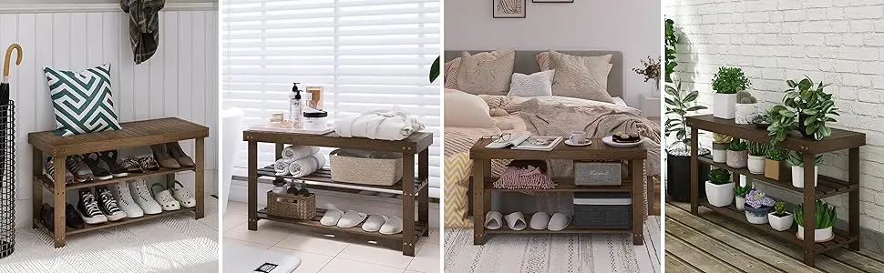 product a must have durable modern bamboo 3 level storage shoe rack home furniture for hallway living room bedroom-7