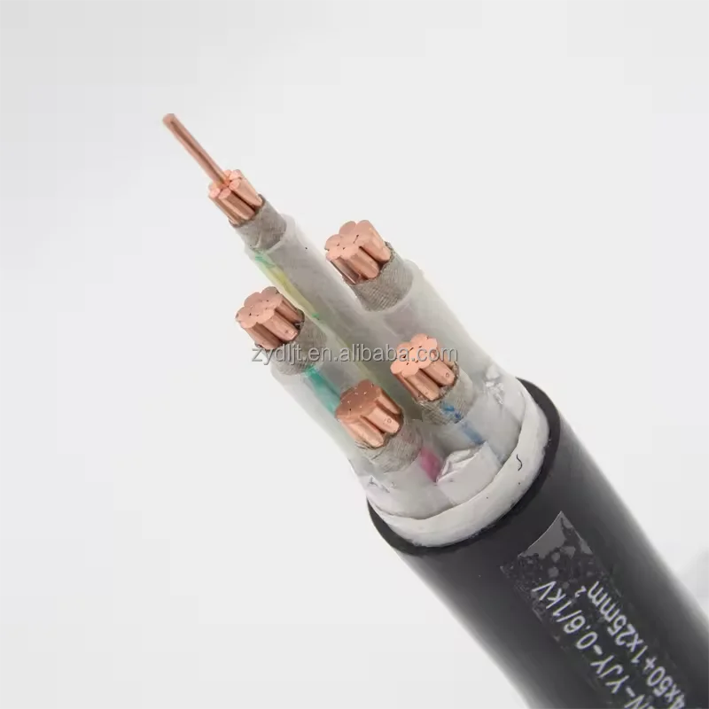 YJV YJV22 YJV23 4 n&uacute;cleos 70mm 95mm 120mm 0,6/1KV cobre XLPE cobre cable de alimentaci&oacute;n subterr&aacute;neo