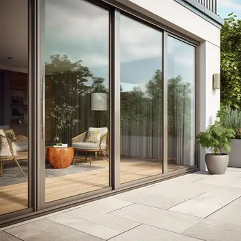 High-Precision Aluminum Profile Sliding Door with Panoramic Visual Experience & Advanced Light Perspective Customize Glass Door