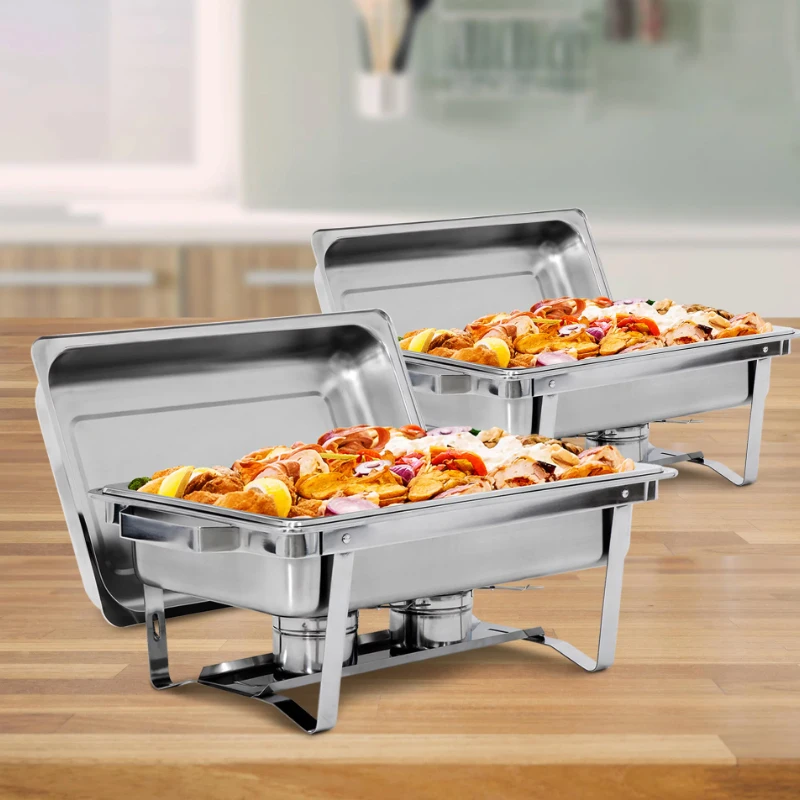 Stainless Steel Fuel 8 Qt Foldable Catering Food Warmers Chafer Silver  Chefing Stove Chafing Serving Party Buffet Chaffing Dish - Buy Chefing Dish Food  Warmer,Fuel Chafing Dish,Buffet Set Food Warmers Product on