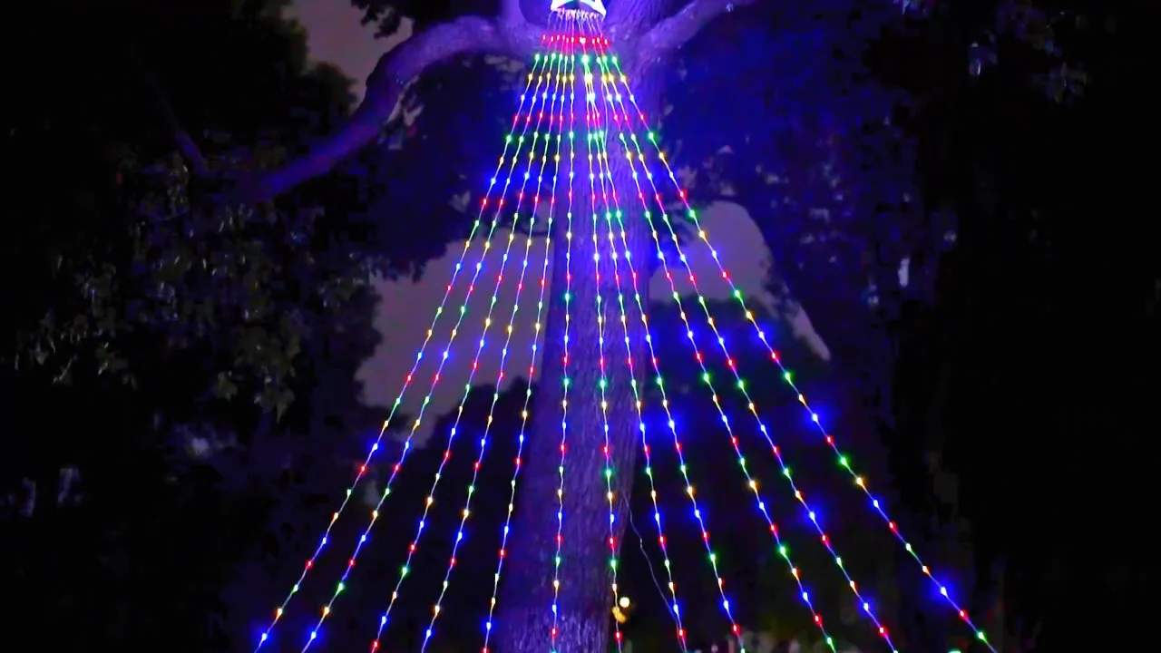 8 Lighting Modes Home Party Wedding Outdoor Christmas Decorations Light