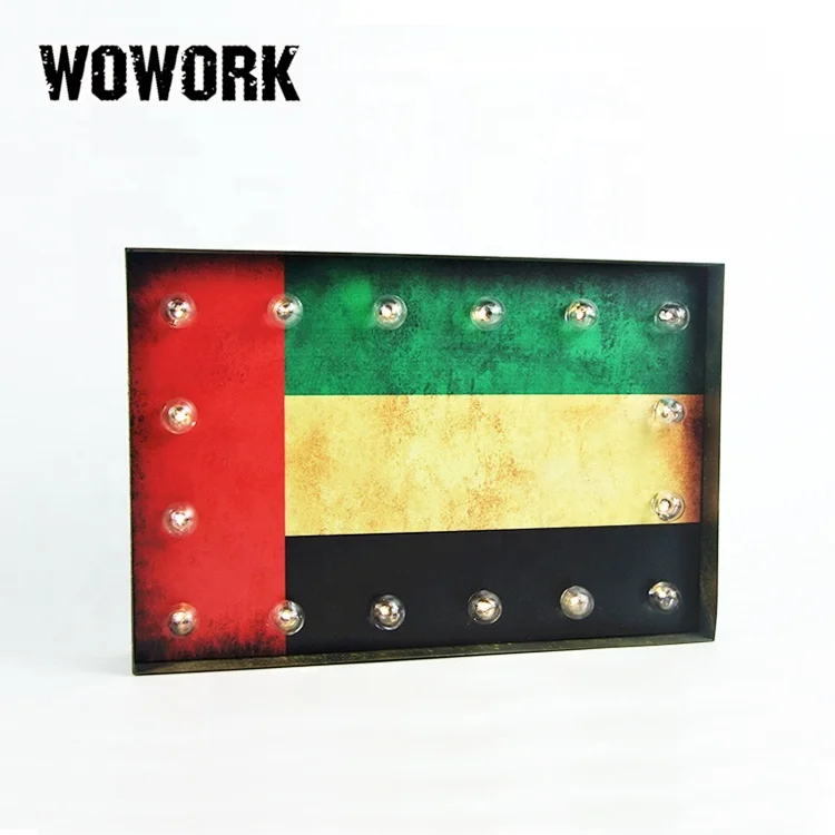 2025 WOWORK Customized 3D Lighted up LED Chalkboard Lighting for Office Decoration