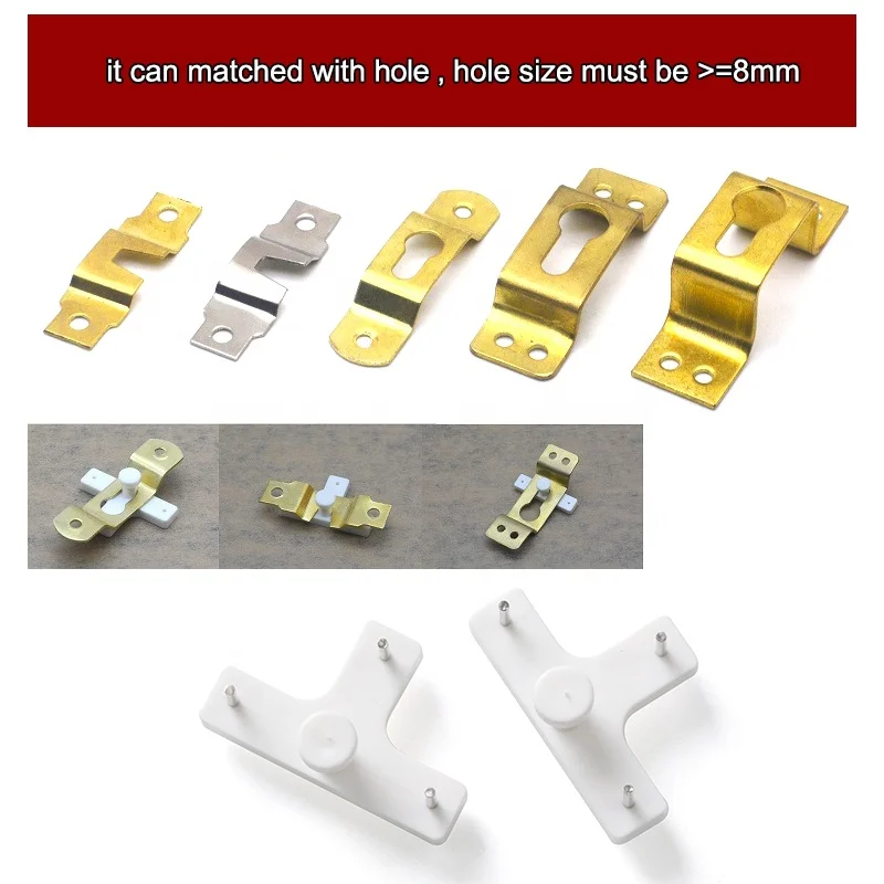 New Design T Shape Reinforced Trace Less Nail Plastic Hard Wall Hook