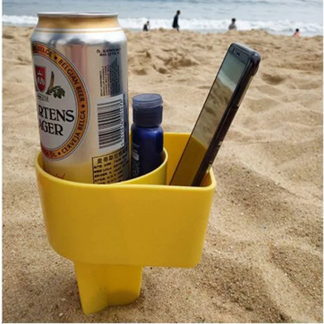 Beach Sand Coaster Cup Beach Drink Sand Coaster Sand Cup Holder for Beverage Phone Sunglass Key
