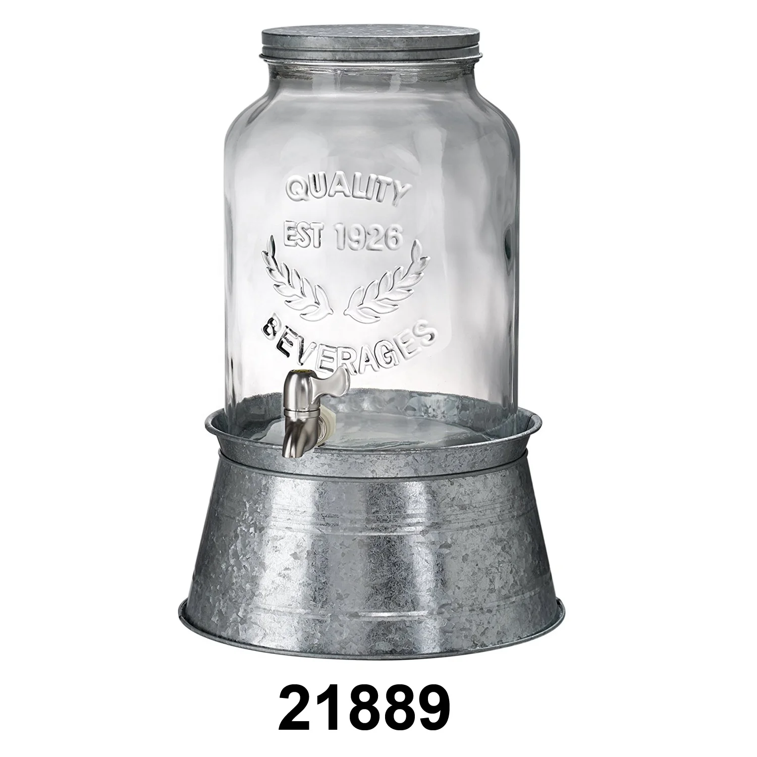 Metal Galvanized Beverage Dispenser Galvanized Water Dispenser Rustic Farm House Style Dispenser