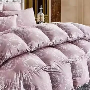 All Seasons Fluffy Comforter Corner Tabs, Luxury Hotel White Duvet Insert Warm Comfortable Weight Quilt Hybrid Gravity Quilted