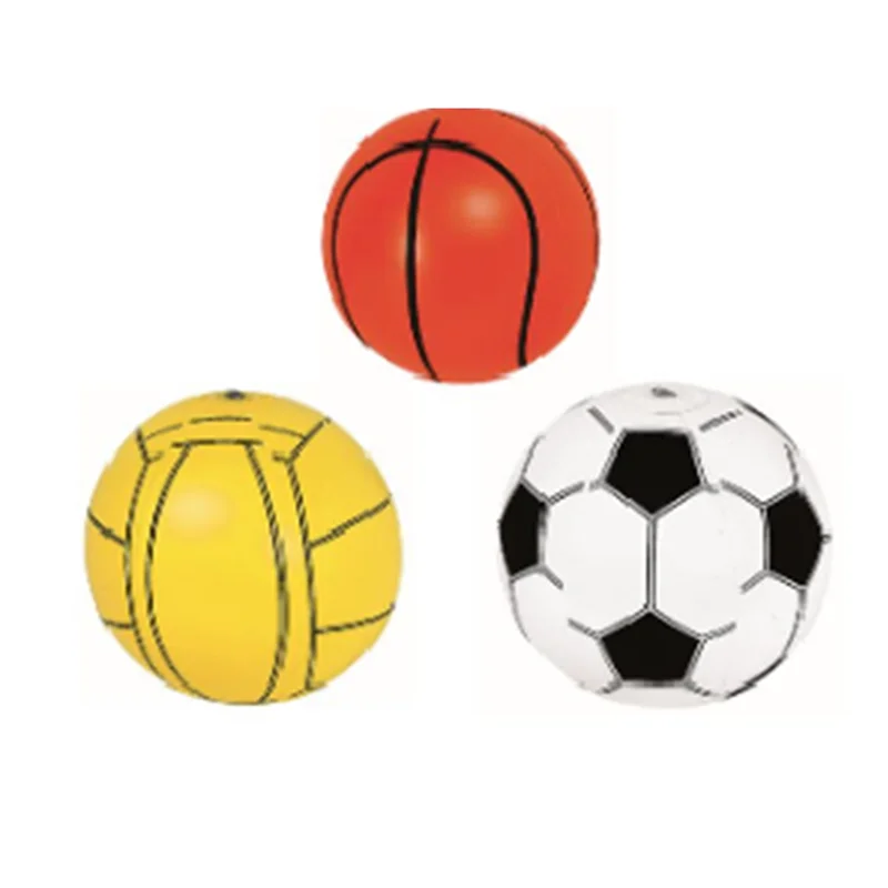 Inflatable collar Nee design rainbow beach balls  sports ball Inflatable Beach Ball football volley basketball mixed