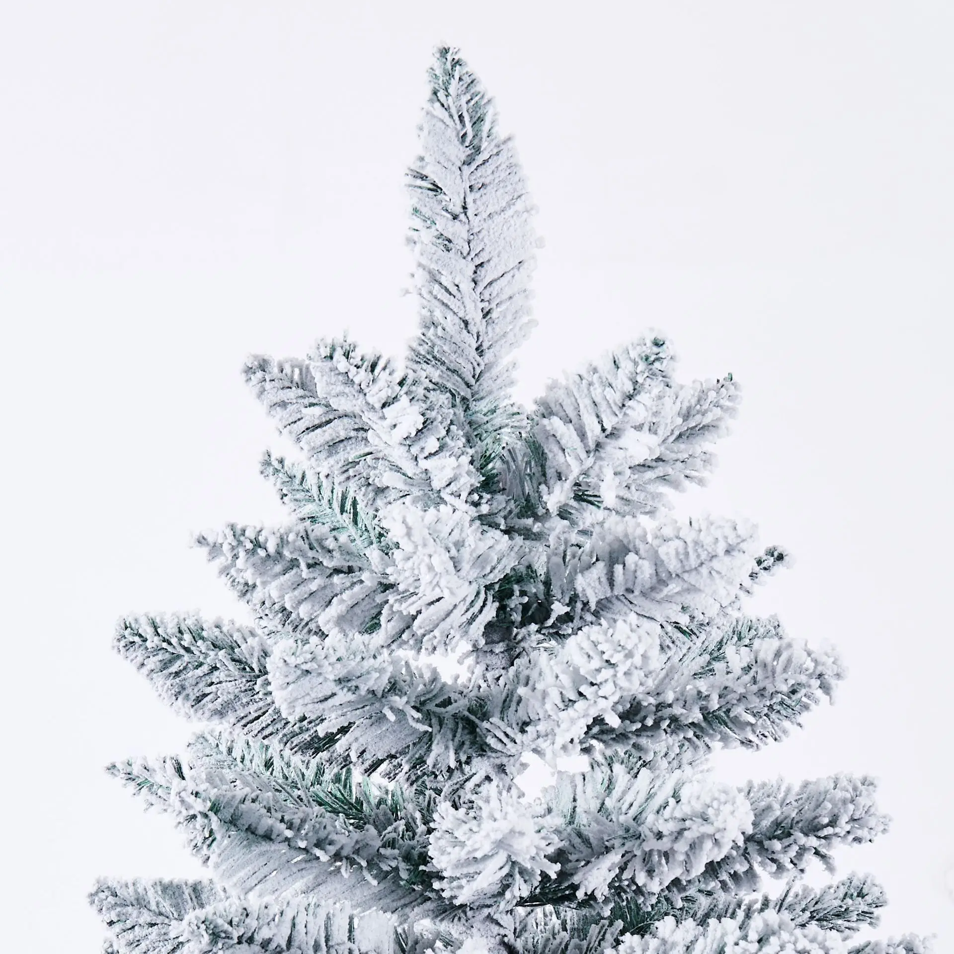 M875卸売180cm 210cm 240cmLEDライトPVCクリスマスツリー装飾白い雪