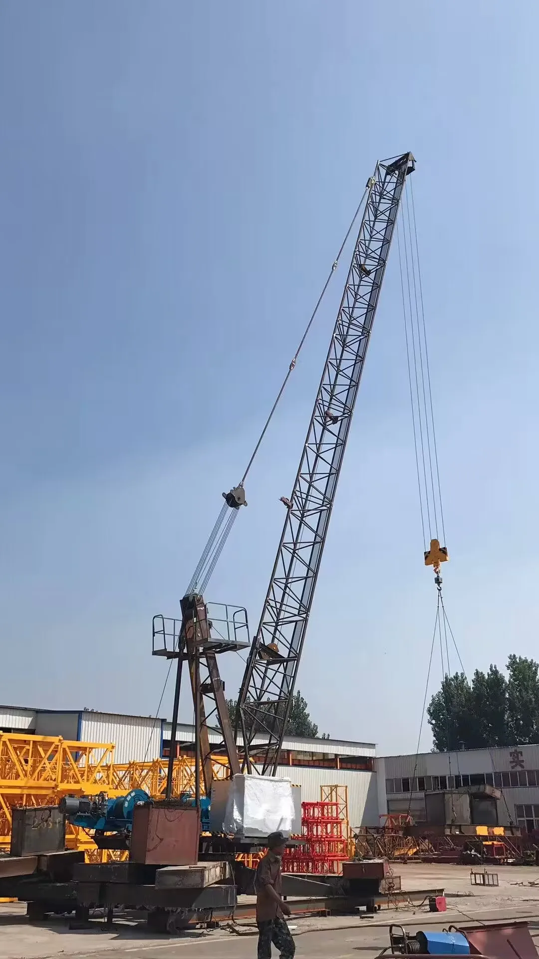 WD60 6t Derrick Roof Crane with 30m Boom Length