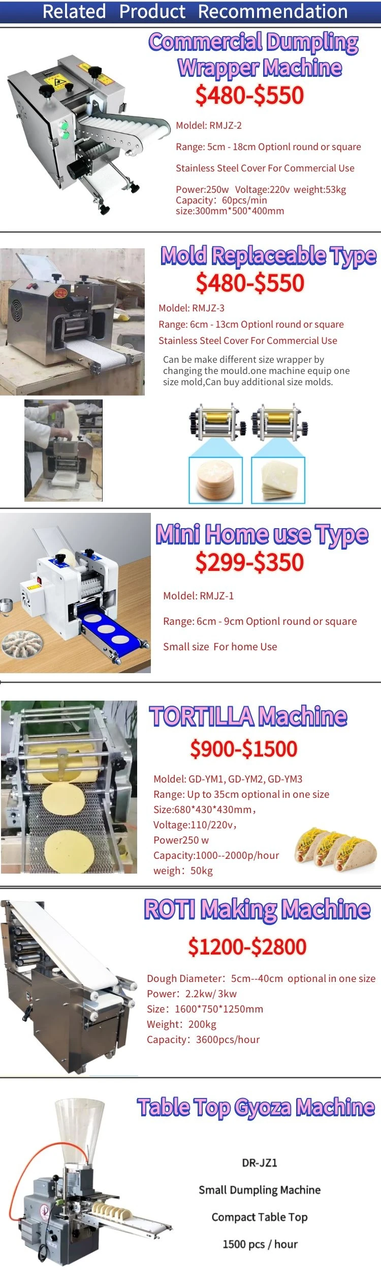 Automatic big mini maquina hacer de pierogi pelmeni ravioli samosa spring roll dumpling empanada maker fold making machine price