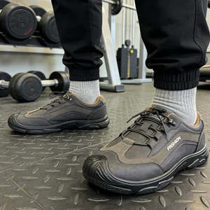 New Launch Men's Shoes Simple Stylish Soft Breathable Odorless Shoes Anti-Slip Sturdy Thick-Soled Lace-up Sports Casual Shoes