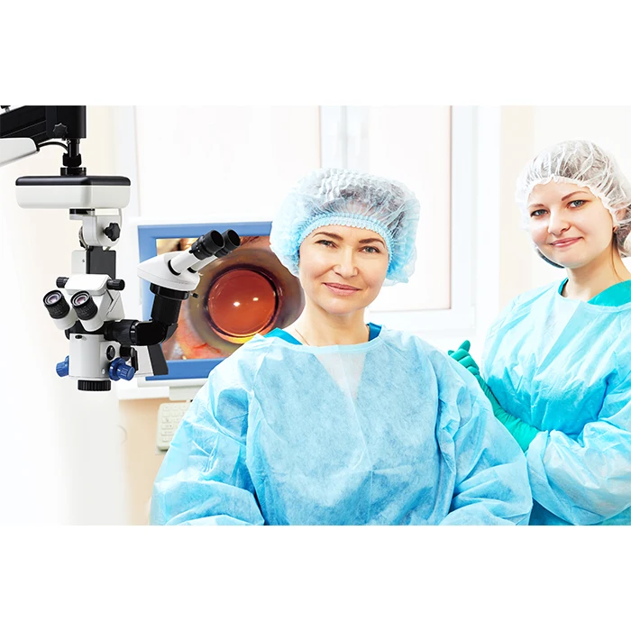 OPM500 ophthalmic Operating Microscope with zoom for two men with CCD