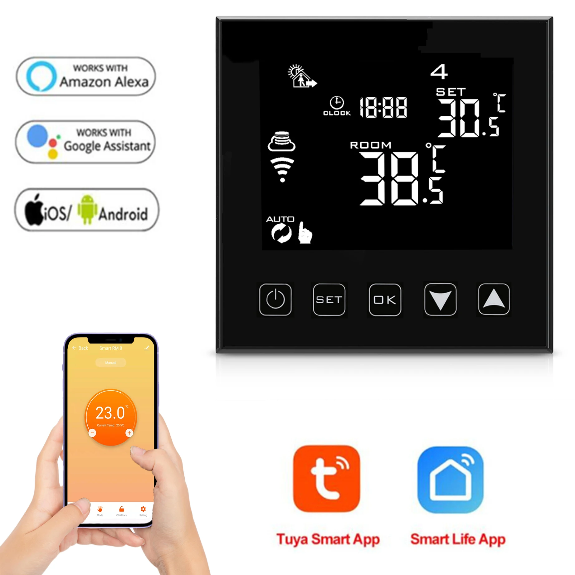 HY603 Room Thermostat Smart Temperature Control for Home