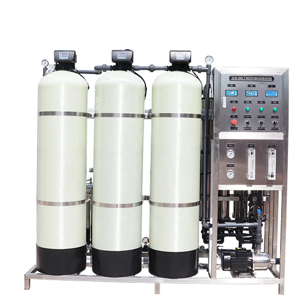 2000L Manual Automatic RO Purified Direct Drinking Water Machine Reverse Osmosis Water Treatment Machinery