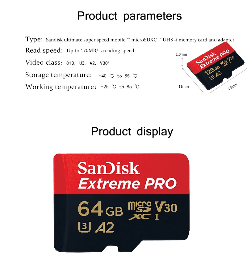 SanDisk Extreme Pro MicroSDXC UHS-I Memory Card - (256GB/400GB