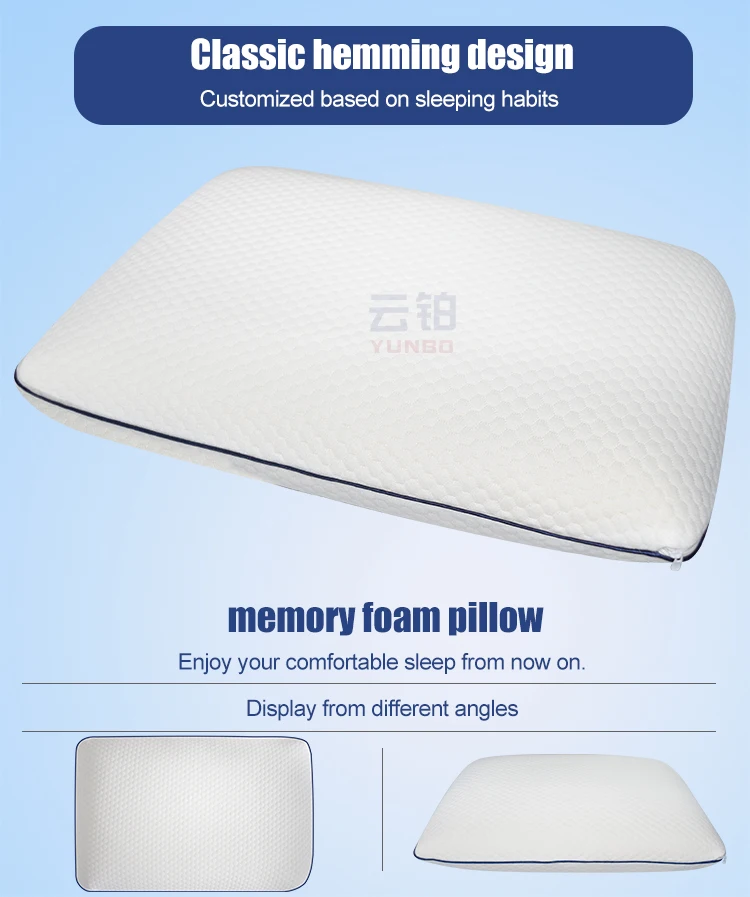 High Quality Customizable Gel Memory Foam Neck Support Luxury Bed Pillows Hot Selling Customizable Sleep Pillows