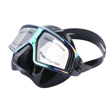 Adult mermaid goggles low capacity free diving mask colorful underwater goggles aurora diving goggles