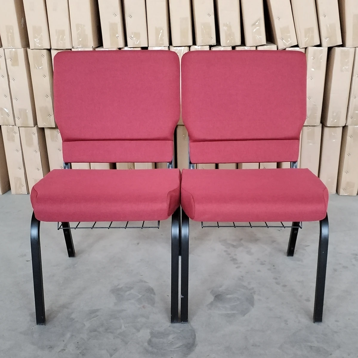 Wholesale cheap stackable interlocking church chair for sale, View