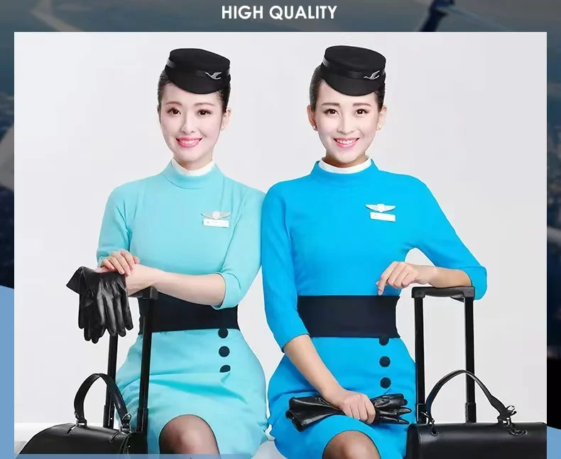 Airline Stewardess Dress Student Interview Flight Attendant Uniform Flight Attendant Dress Air Railway Cadet Uniform