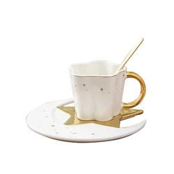 磁器コーヒーカップセットノベルティ星型ティーカップ