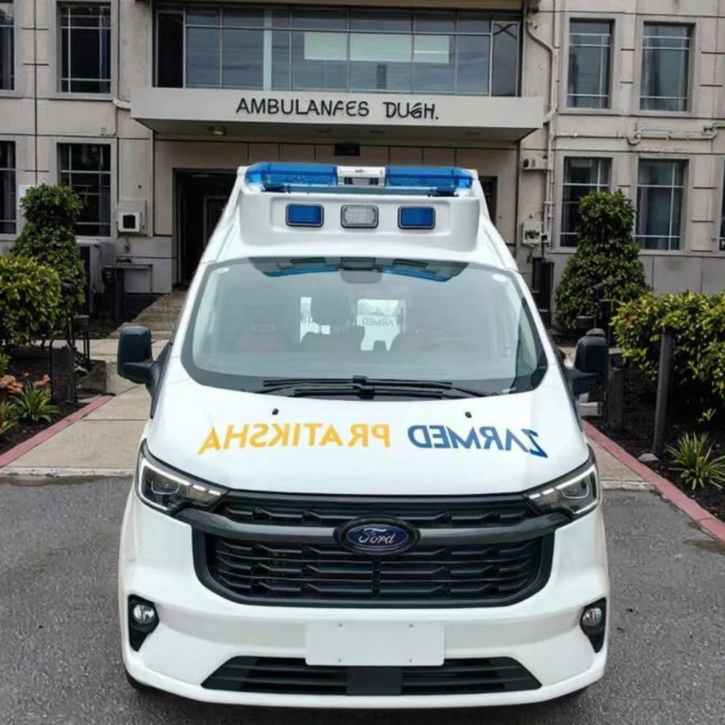 Novo Caminhão Ambulância ICU 4x2 à Venda nas Filipinas, Tipo de Combustível Diesel