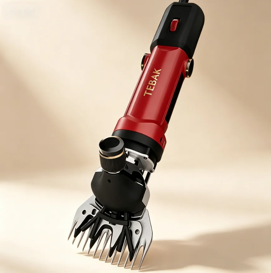 TEBAK High Power Electric Wool Shears Electric Sheep Clippers Electric Wool Pushers Farm Livestock Wool Scissors