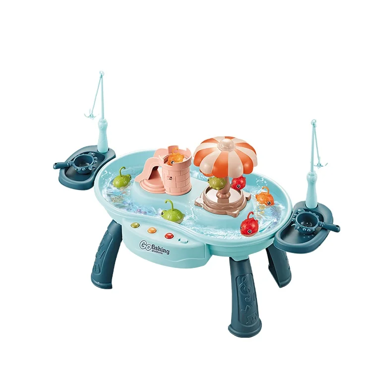 ITTL летняя водная игрушка развивающая электрическая детская для рыбалки в ванну набор
