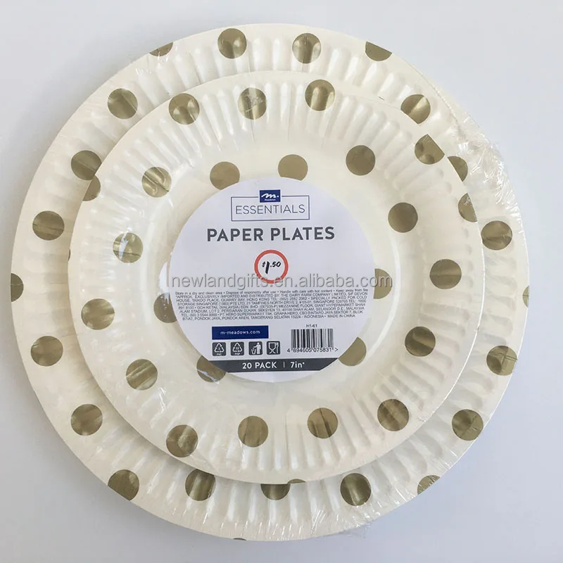 High Quality Free Sample Custom Printed Paper Plate & Bowl Party