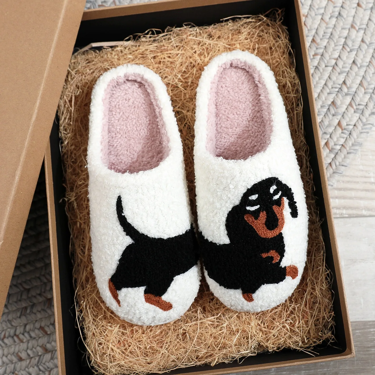 Hot Dog Ladies Sausage Dog Slippers House Slippers For Women And