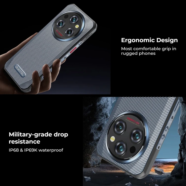 オリジナルOukitel WP35携帯電話 最薄11000mAh 5Gタフネススマホ 8GB+