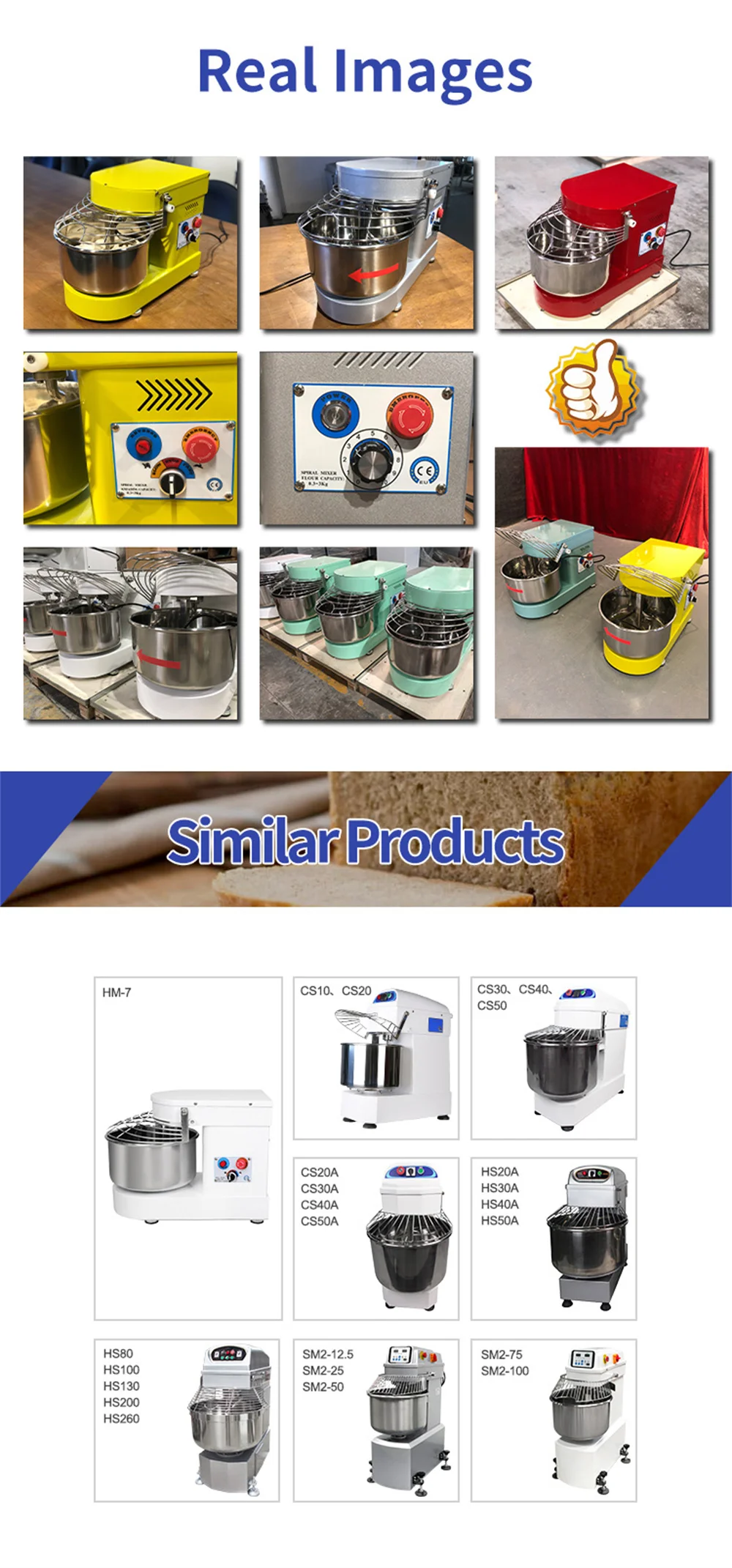 spiral dough mixer