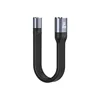 USB female to USB C female cable 13cm black