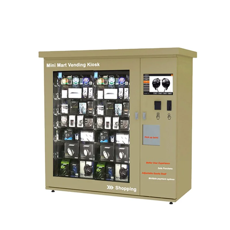 free touch screen card clothing vending machine with robotic -