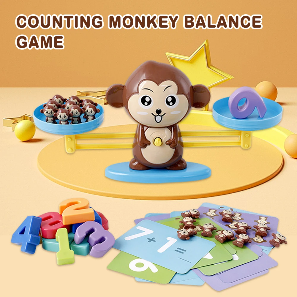 Monkey Balance Fun Math Game for Kids STEM Learning