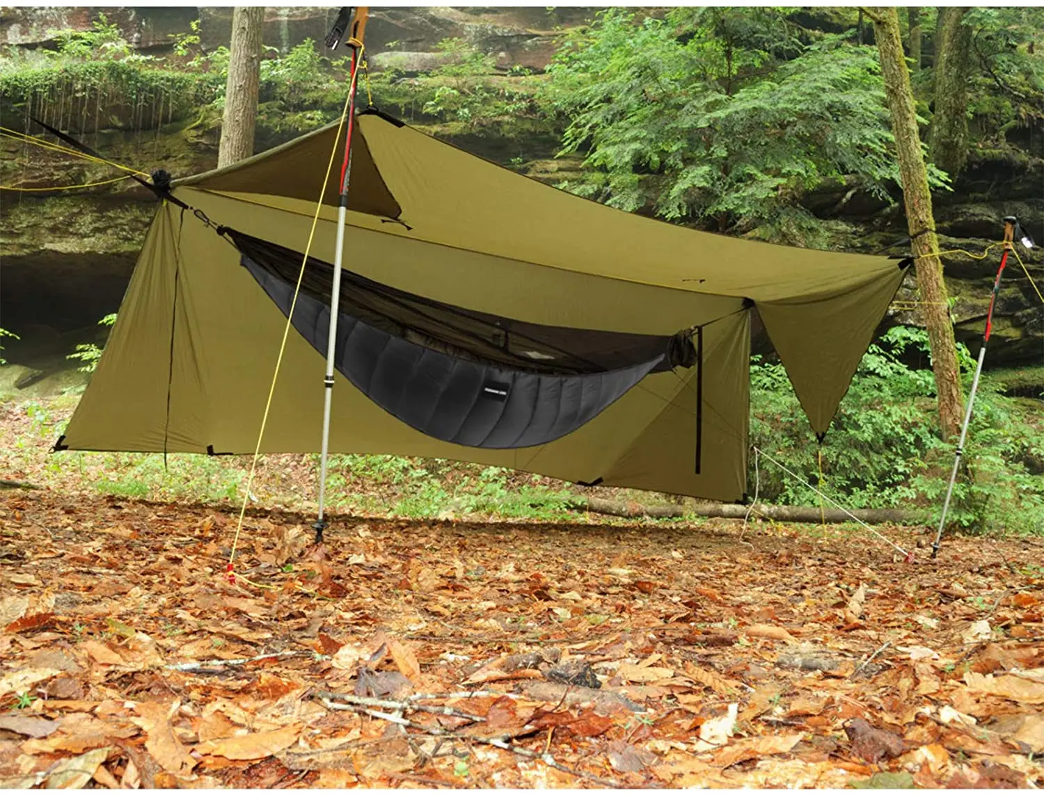 Hamac De Camping Avec Sous-couette Intégrée – Ultraléger – Chaud Hiver [-10°C à -20°C]