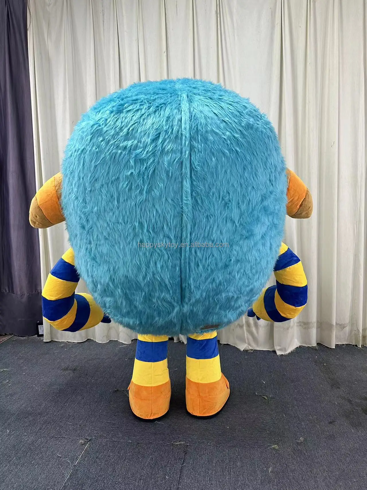 Thick Lips Eye Monster Mascot Costume 2m 2.6m Inflatable Mike Wazowski  Monster Inc. Cartoon Characters Costume for Sale