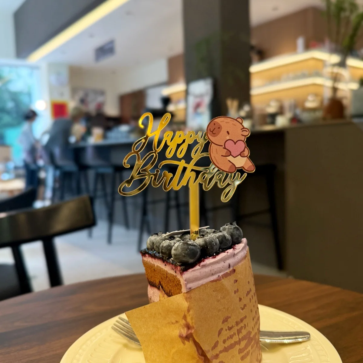 product acrylic printed cartoon birthday cake decoration capybara birthday cake topper party supplies-2