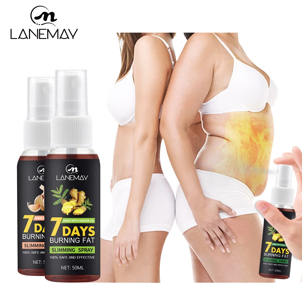 Private Label Custom Heating Fat Burning Burner Eliminate Anti Cellulite Body Weight Loss Slimming Spray