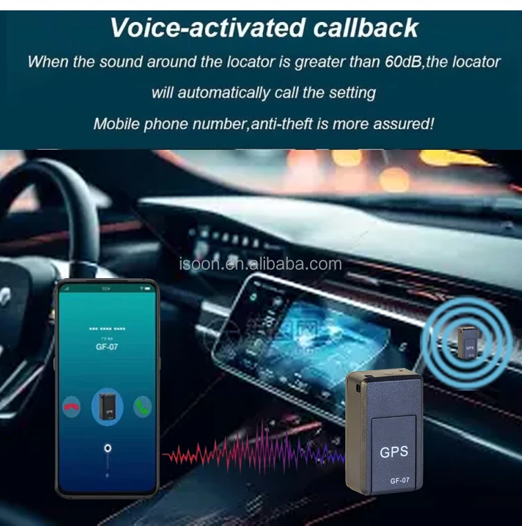 Gf07 Small Gf-07 Spy Mini With Voice Recorder Hidden Portable Magnetic Mini Tiny  Gsm Gps Tracker Gf 07 Locator Micro Rastreador