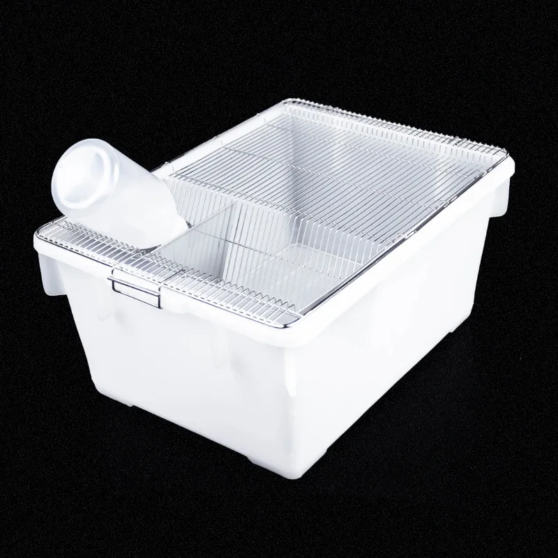 SS4 Laboratory Mouse Cages with Drinking Bottle for Animal Care