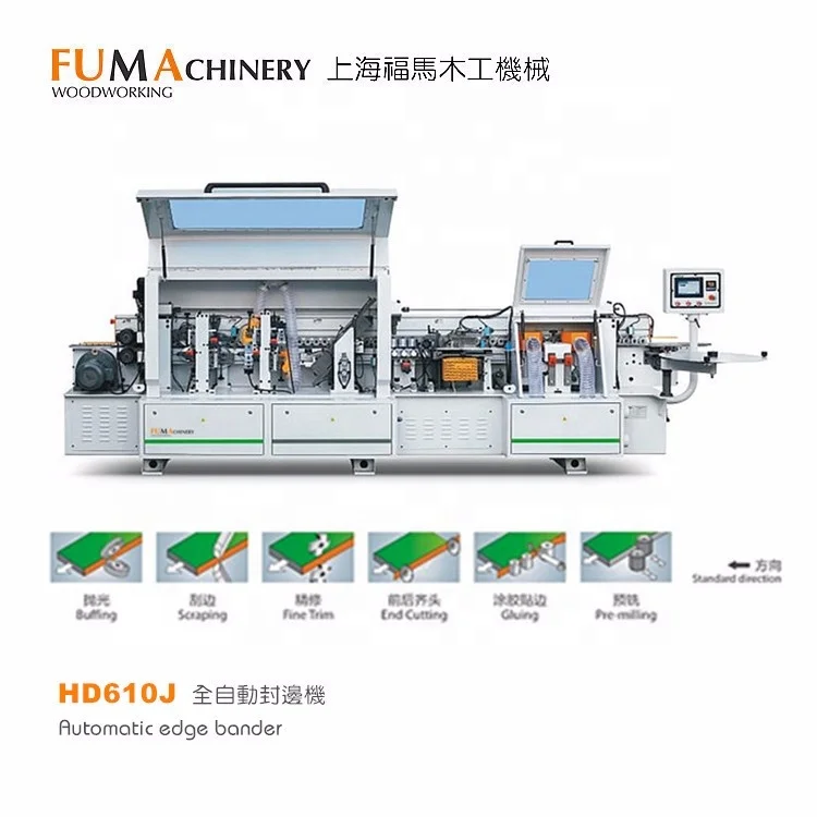 HD610J Woodworking Edge Banding Machine Automatic Edge Banding Machine for PVC